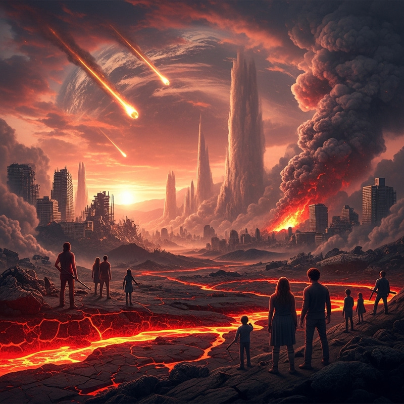 End of the World: Apocalyptic Meteor Impact and Human Resilience