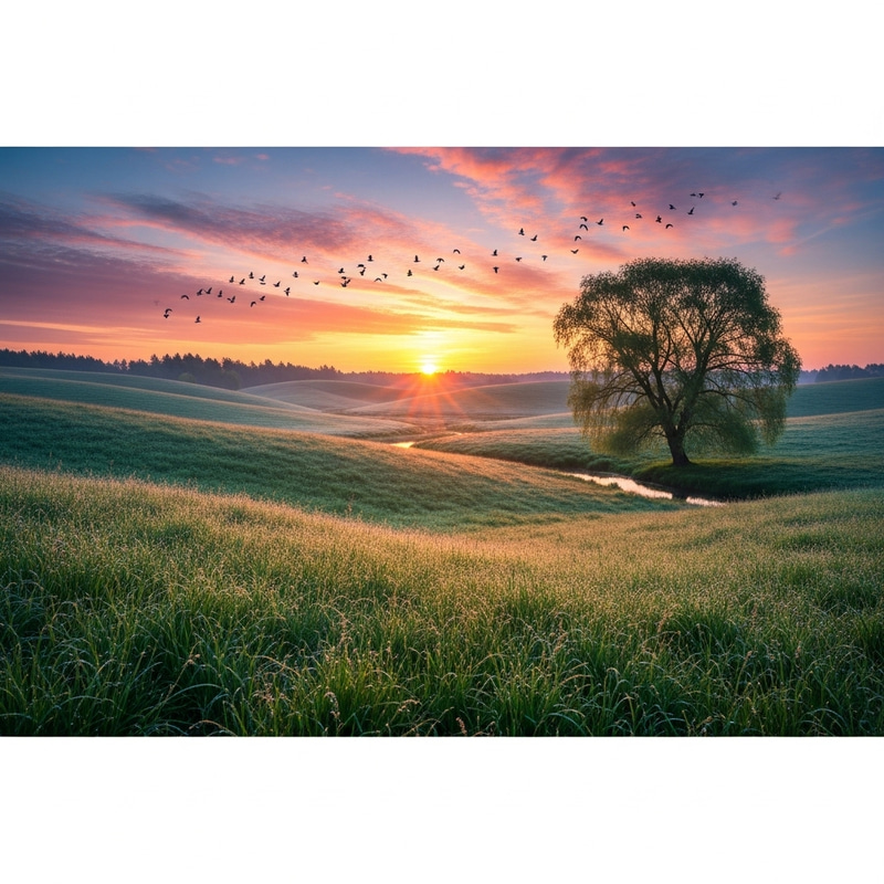 Tranquil Morning Landscape Painting Reference Tranquil Morning Landscape Painting Reference