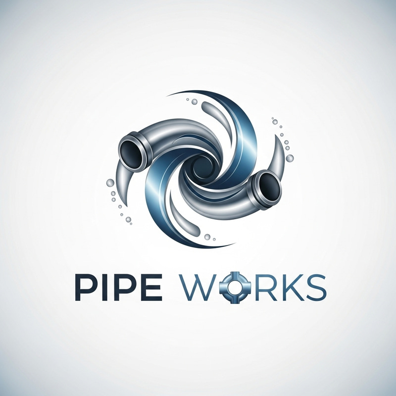Pipe Logo Design | Creative Plumbing Artwork Pipe Logo Design | Creative Plumbing Artwork