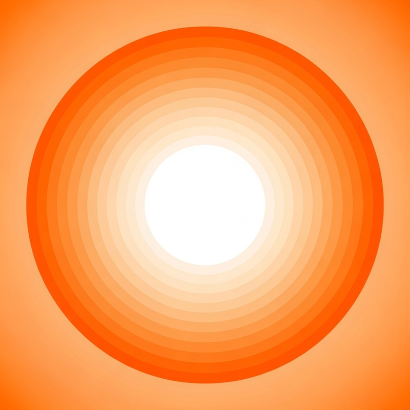 Spiritual Circle: White to Orange Gradient | Symbolizing Spiritual Purity & Influence Spiritual Circle: White to Orange Gradient | Symbolizing Spiritual Purity & Influence