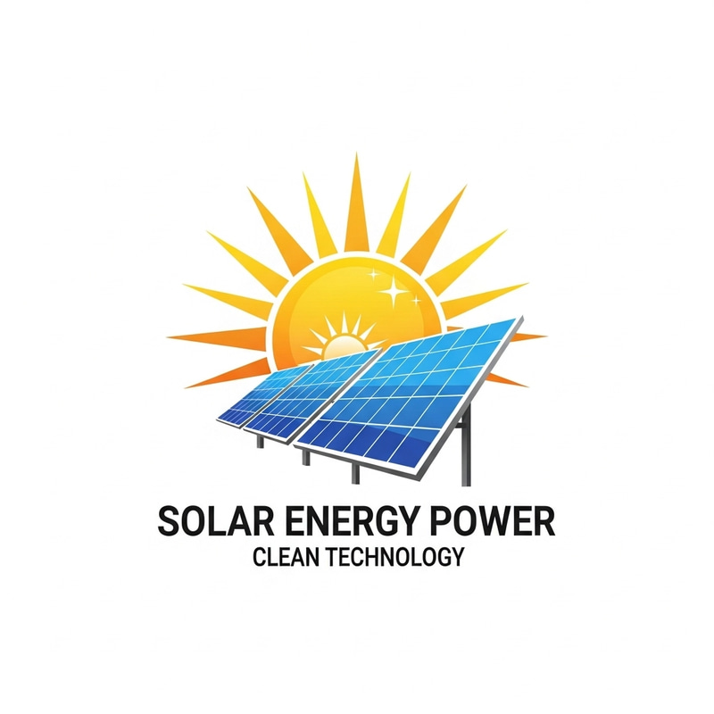 Create Web Logo for Solar Energy Power Create Web Logo for Solar Energy Power