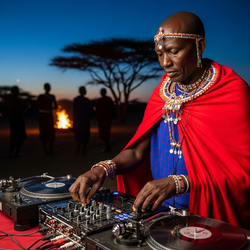 Maasai DJ: Fusion Beats Under the African Sky Maasai DJ: Fusion Beats Under the African Sky