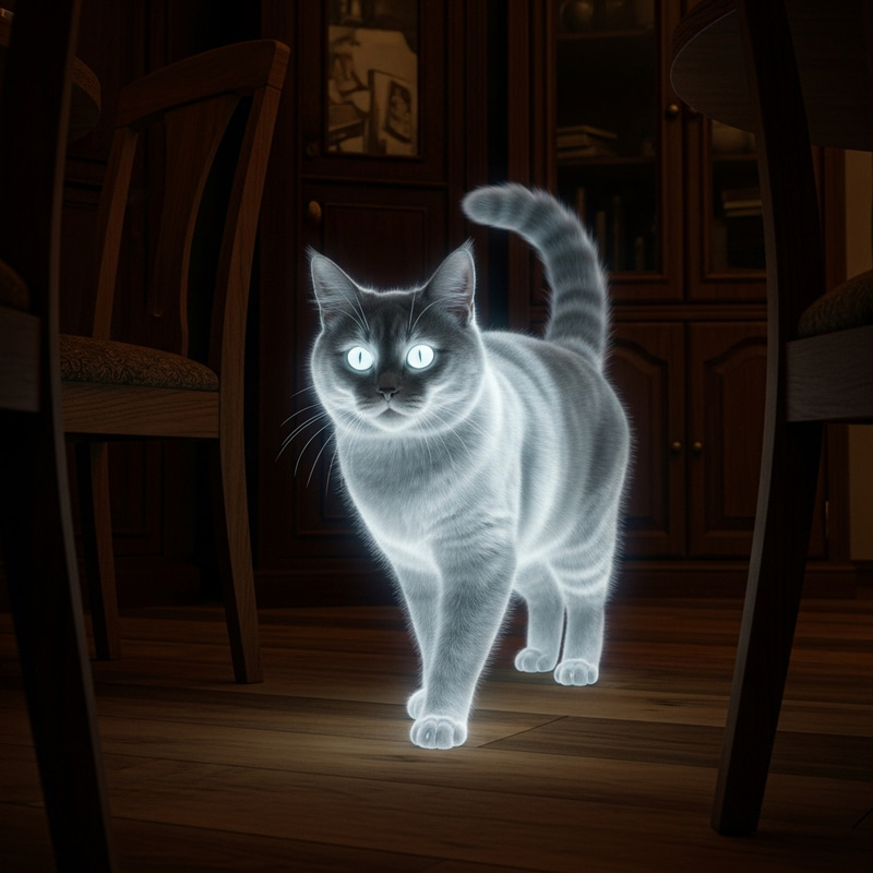 Ghost Cat - Eerie and Beautiful Ghost Cat - Eerie and Beautiful