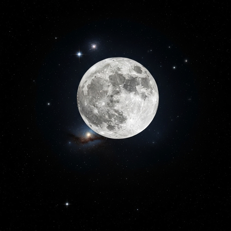 Luna: A Stunning Moonlit Sky View Luna: A Stunning Moonlit Sky View