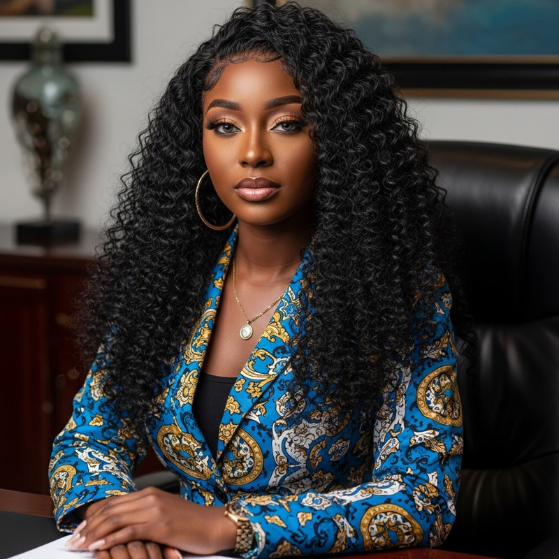 Successful African-American Woman in Stylish Business Attire | Strength & Elegance Successful African-American Woman in Stylish Business Attire | Strength & Elegance