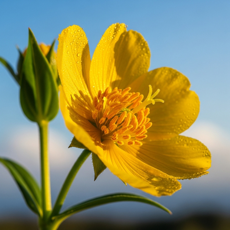 Vibrant Yellow Flower in Full Bloom | Spring Garden Elegance