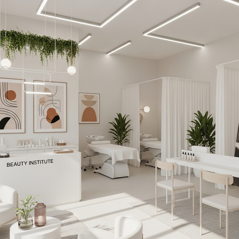 Minimalist Beauty Institute: Serenity in Design