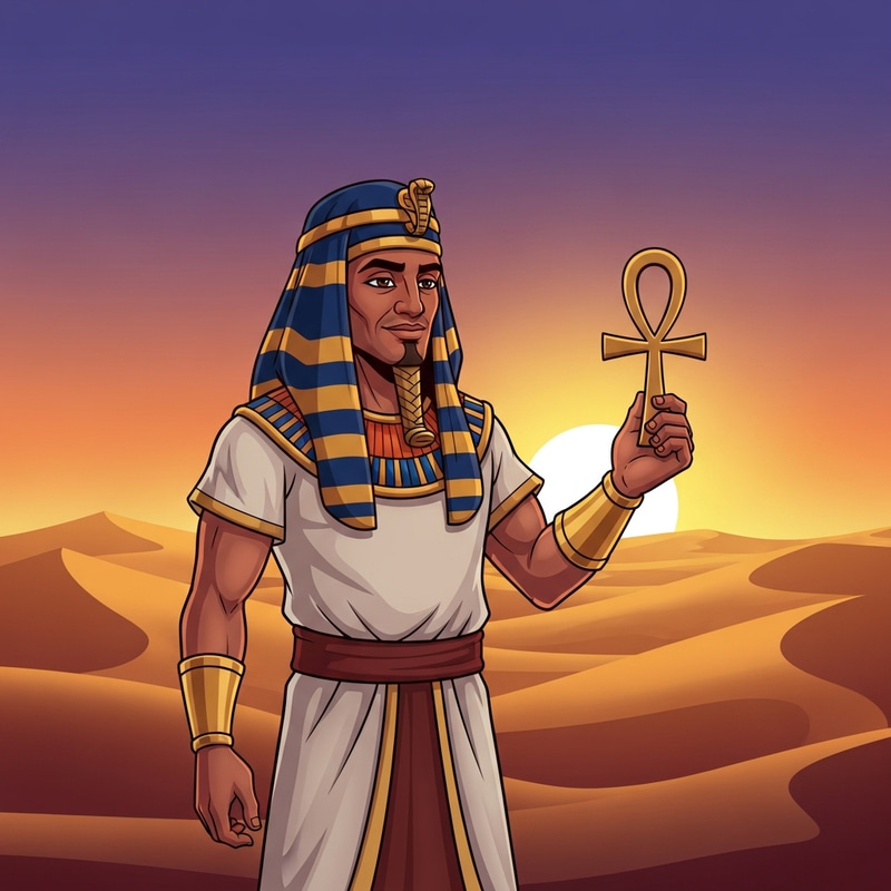Cartoon Egypt Persona Man: Embrace Ancient Wisdom Cartoon Egypt Persona Man: Embrace Ancient Wisdom