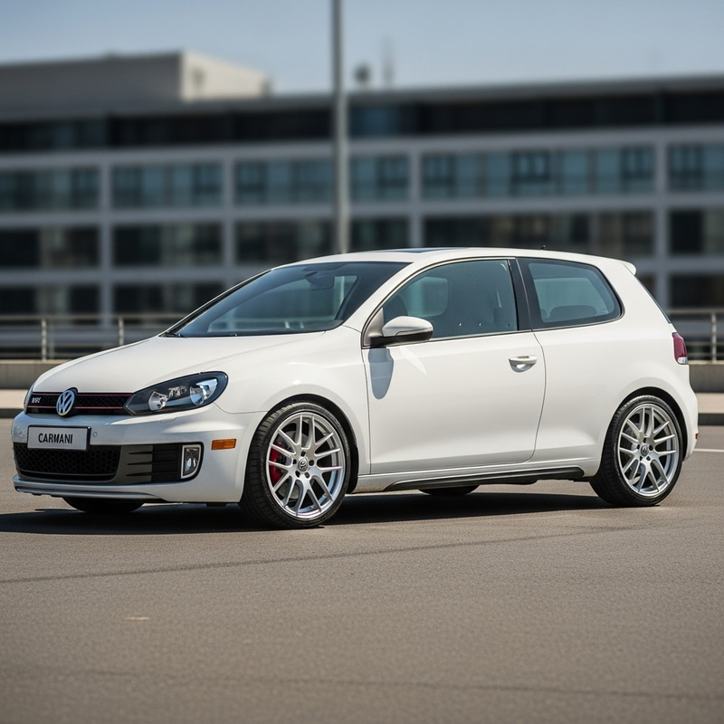White Golf 6 GTI with Stylish Silver Carmani Ludwig 20 Wheels White Golf 6 GTI with Stylish Silver Carmani Ludwig 20 Wheels