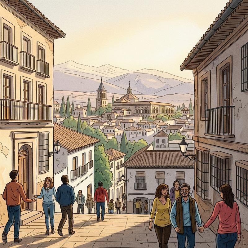 Acuarela de Granada: Captivating Cityscape Art Acuarela de Granada: Captivating Cityscape Art