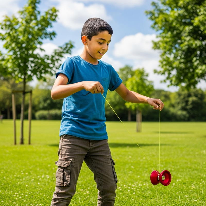 Cheerful 10-Year-Old Boy Playing Outdoors Cheerful 10-Year-Old Boy Playing Outdoors