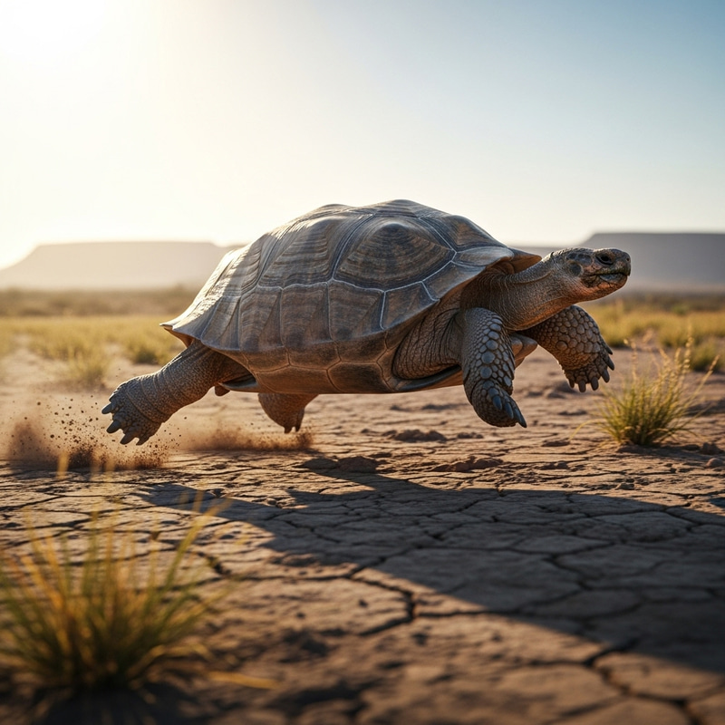 Fast Running Turtle - Hızlı Koşan Kaplumbağa