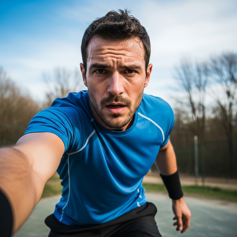 Active Self-Portrait: Engaging in Sports