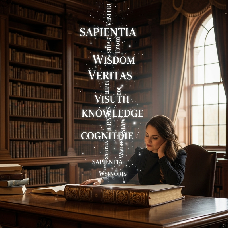 A Captivating Woman in a Vintage Library A Captivating Woman in a Vintage Library