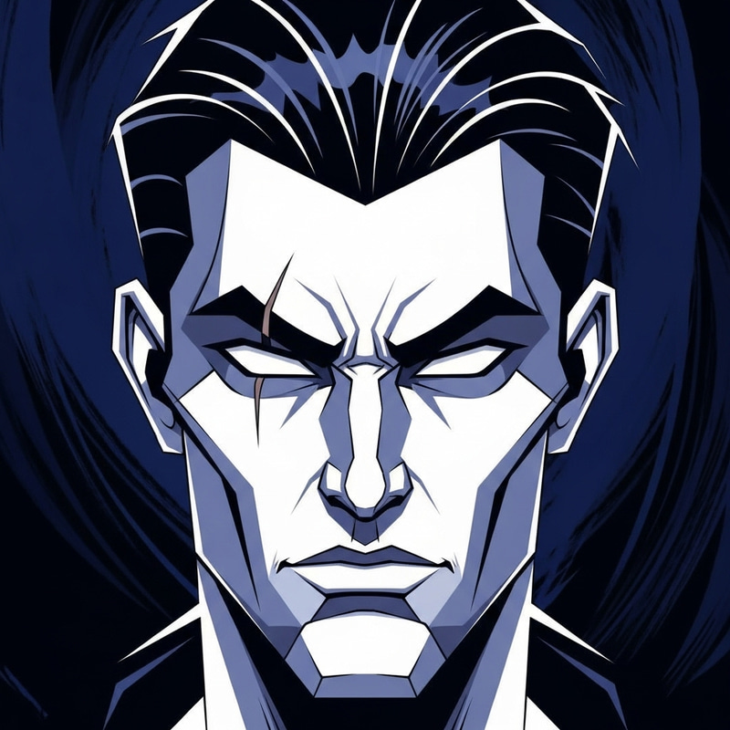 Stylized Face of a Man - Art Inspiration Stylized Face of a Man - Art Inspiration