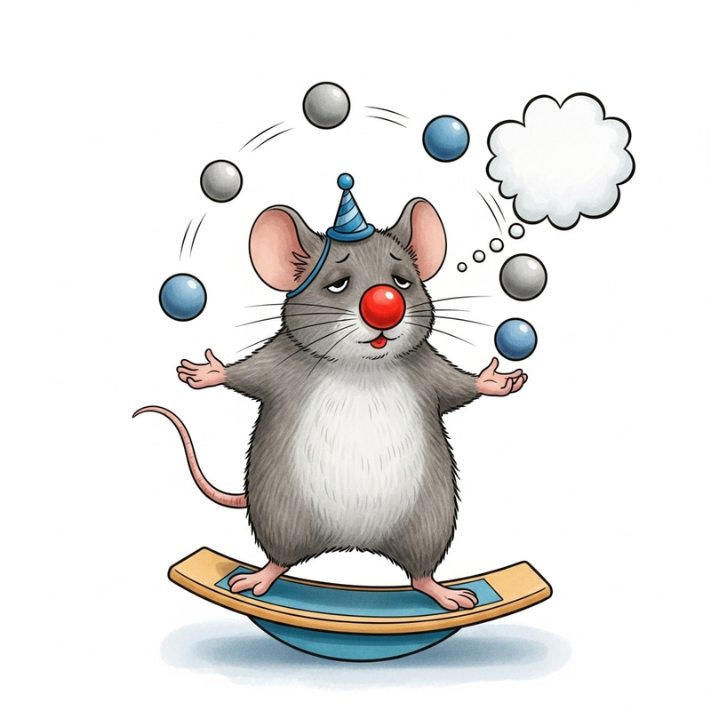 Seeking Balance: Clumsy Mouse Juggling Thoughts on Balance Board Seeking Balance: Clumsy Mouse Juggling Thoughts on Balance Board