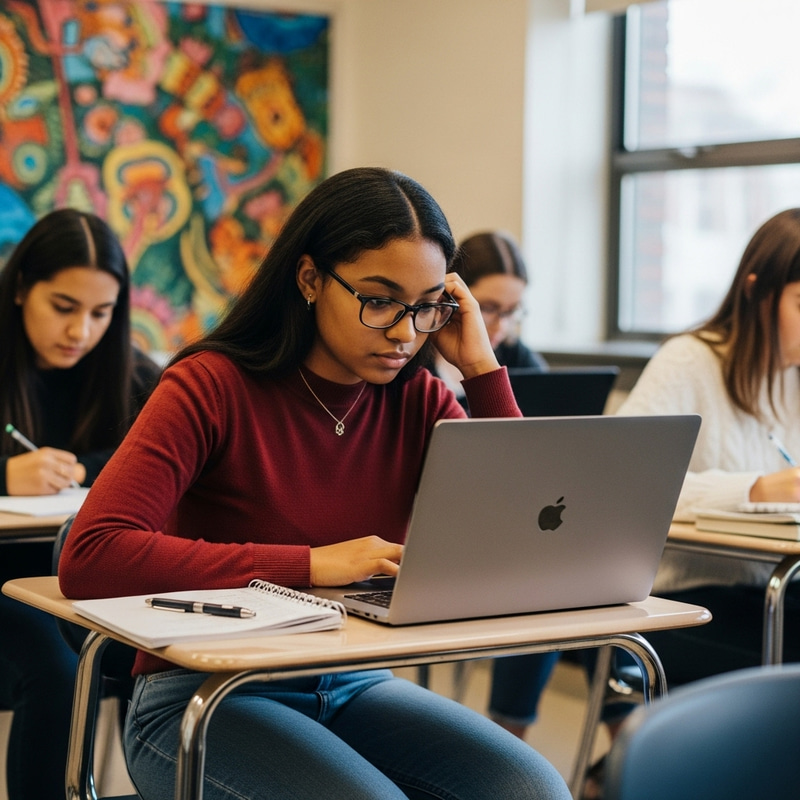 Energetic Black Woman in College Classroom: Academic Creativity Energetic Black Woman in College Classroom: Academic Creativity