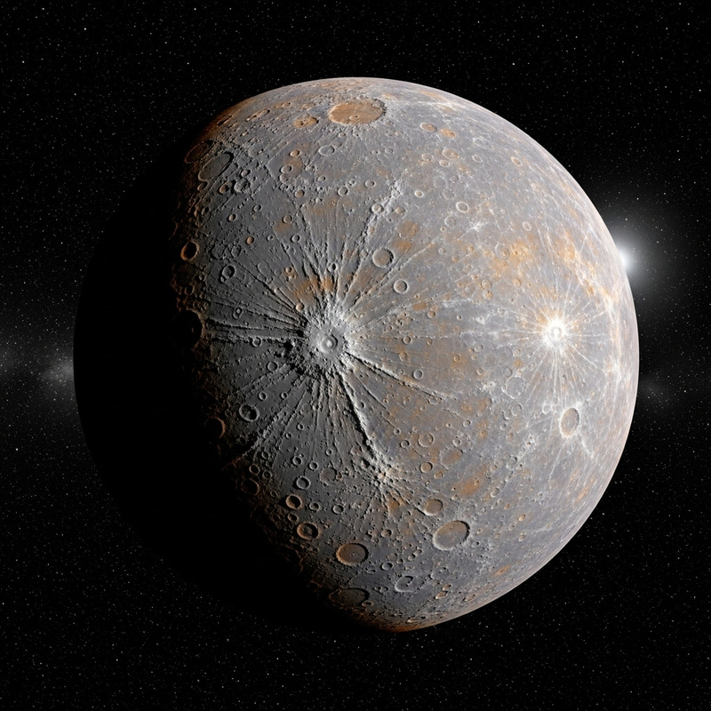 High-Definition 3D Image of Mercury - Detailed Features Revealed
