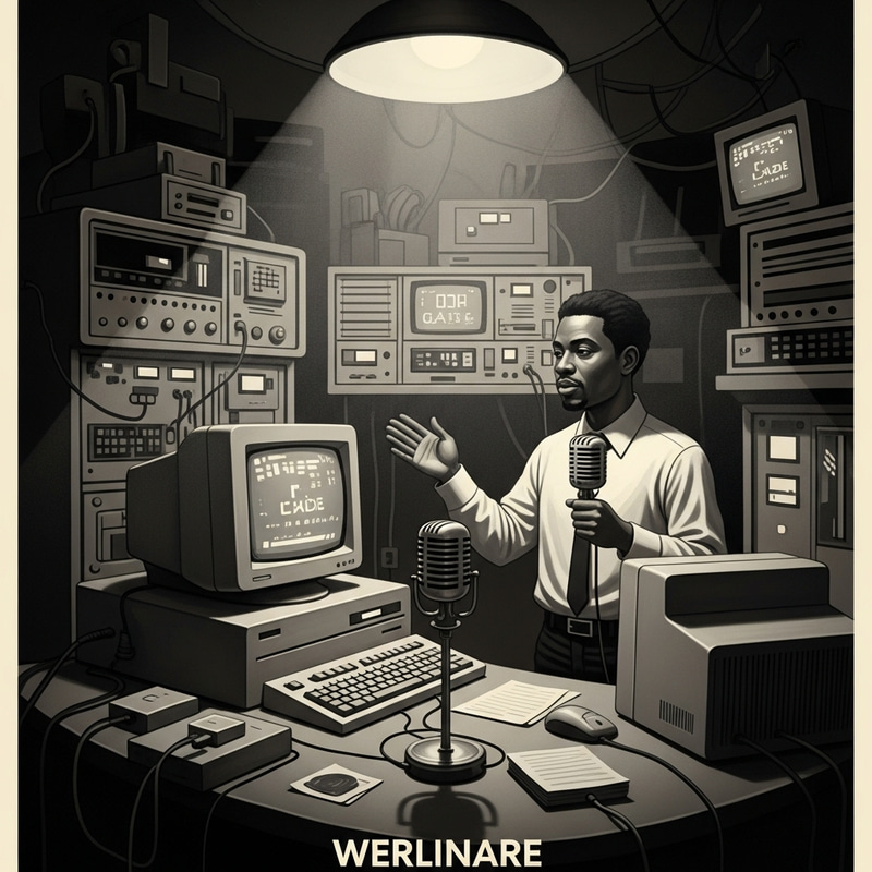 Vintage Computer Webinar Art with Intricate Details Vintage Computer Webinar Art with Intricate Details