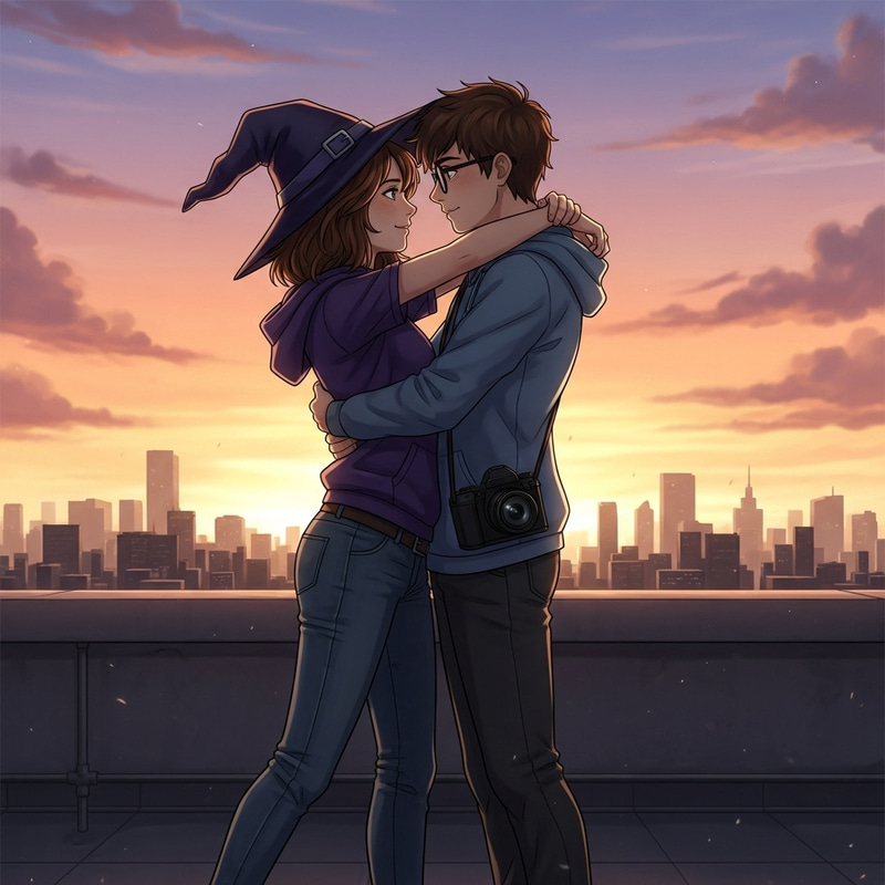 Magical Embrace: Harry Potter & Marvel Crossover Art Magical Embrace: Harry Potter & Marvel Crossover Art