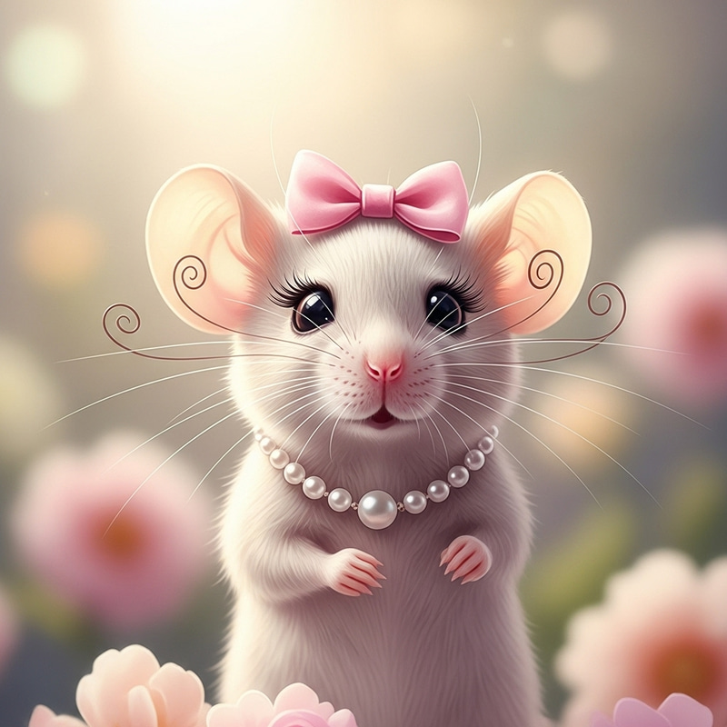 Feminine Mouse Design | Women's Accessory Illustration Feminine Mouse Design | Women's Accessory Illustration