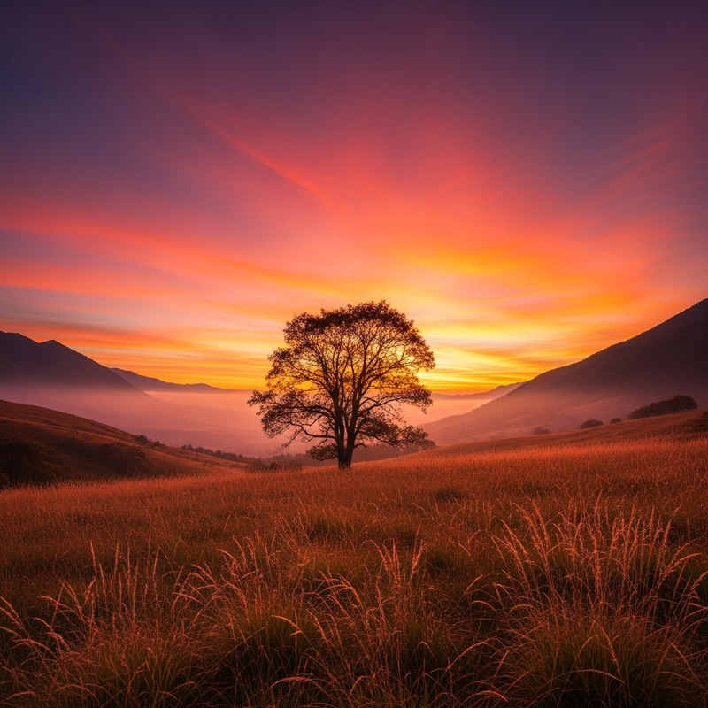 Enchanting Landscape at Dusk