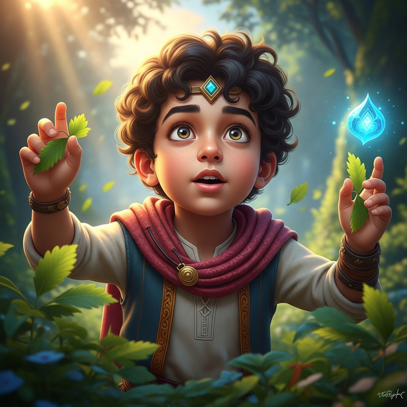 Vibrant Young Boy in Enchanted Forest | Unreal Engine 5.2