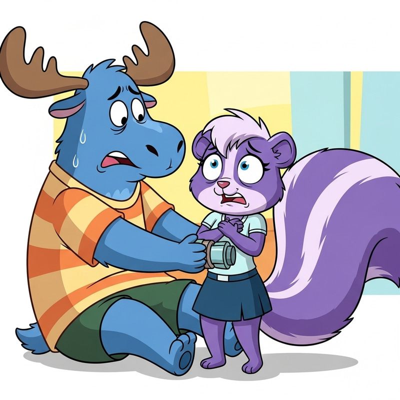 Lumpy Saves Petunia From Choking: Rescue Scene