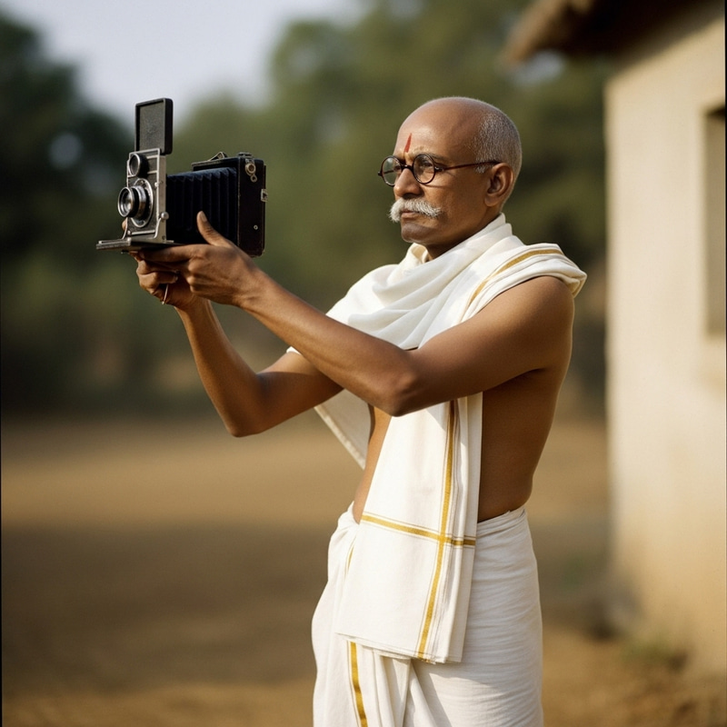 Mahatma Gandhi Captures a Selfie Moment Mahatma Gandhi Captures a Selfie Moment