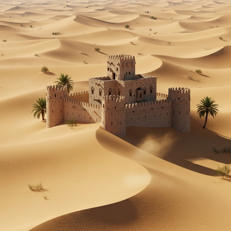 Medieval Castle in the Arabian Desert