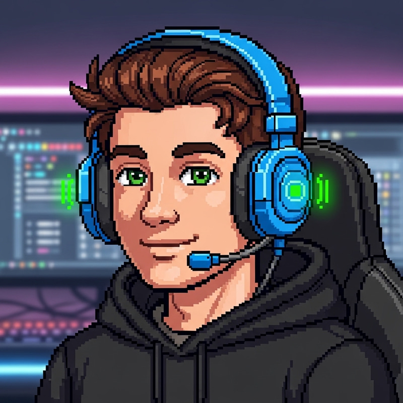 Pixel Art of Mellstroy Streamer - Brown Hair & Green Eyes Pixel Art of Mellstroy Streamer - Brown Hair & Green Eyes