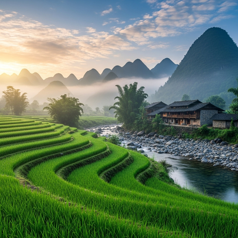 Tranquil Rural House with Stunning Mountain Views | Peaceful Landscape Tranquil Rural House with Stunning Mountain Views | Peaceful Landscape