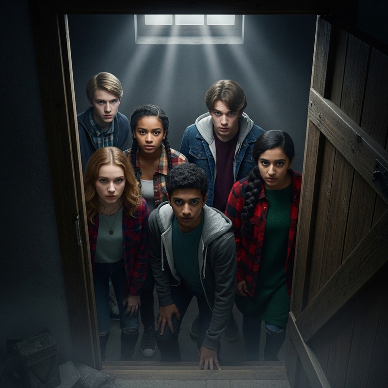 5 Teens Brave the Creepy Dark Basement Adventure 5 Teens Brave the Creepy Dark Basement Adventure