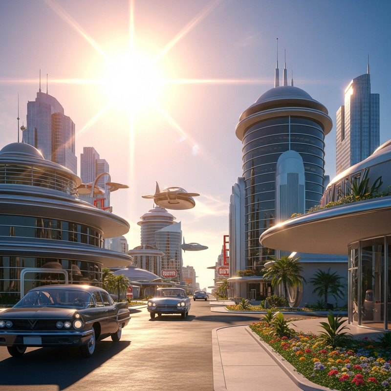 Retro-Futurism: A Vision Under the Scorching Sun Retro-Futurism: A Vision Under the Scorching Sun