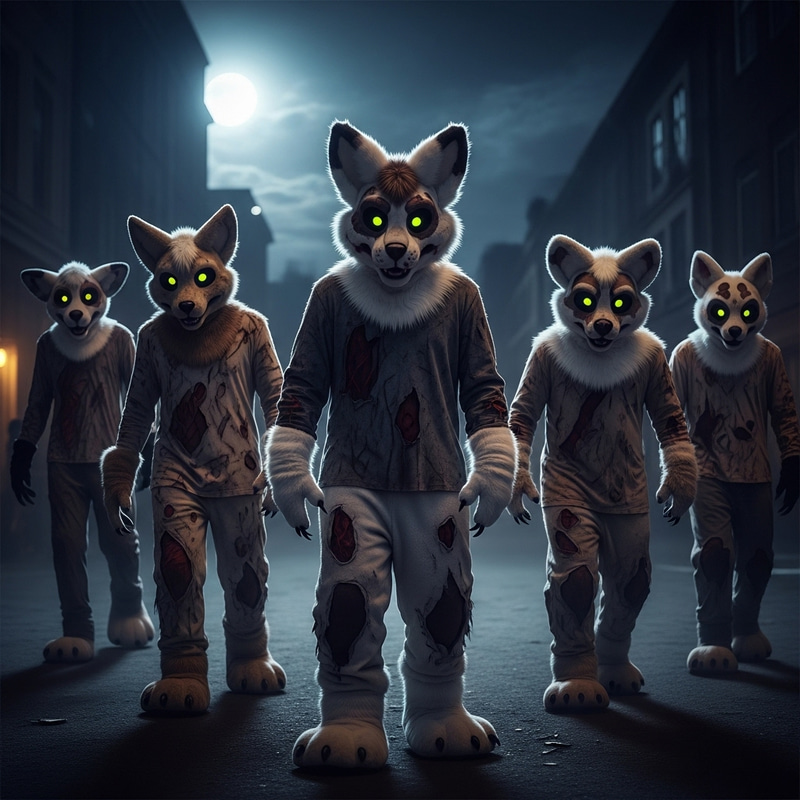Zombified Fursuiters - Horrifying Animal Cosplay Zombified Fursuiters - Horrifying Animal Cosplay