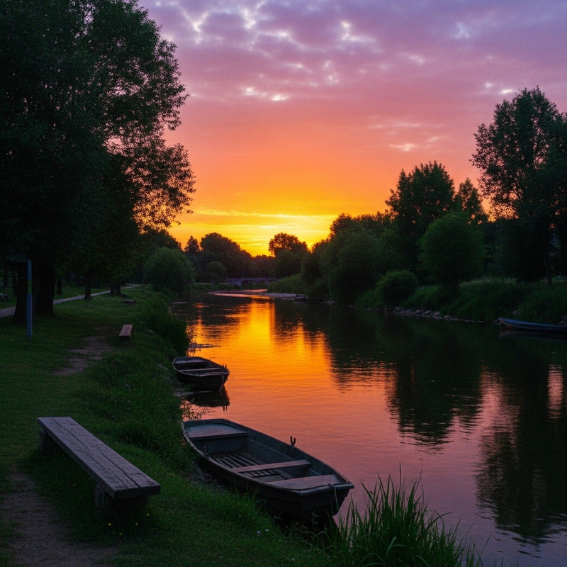 Impressionist Sunset Painting - Capturing Vibrant Art Impressionist Sunset Painting - Capturing Vibrant Art