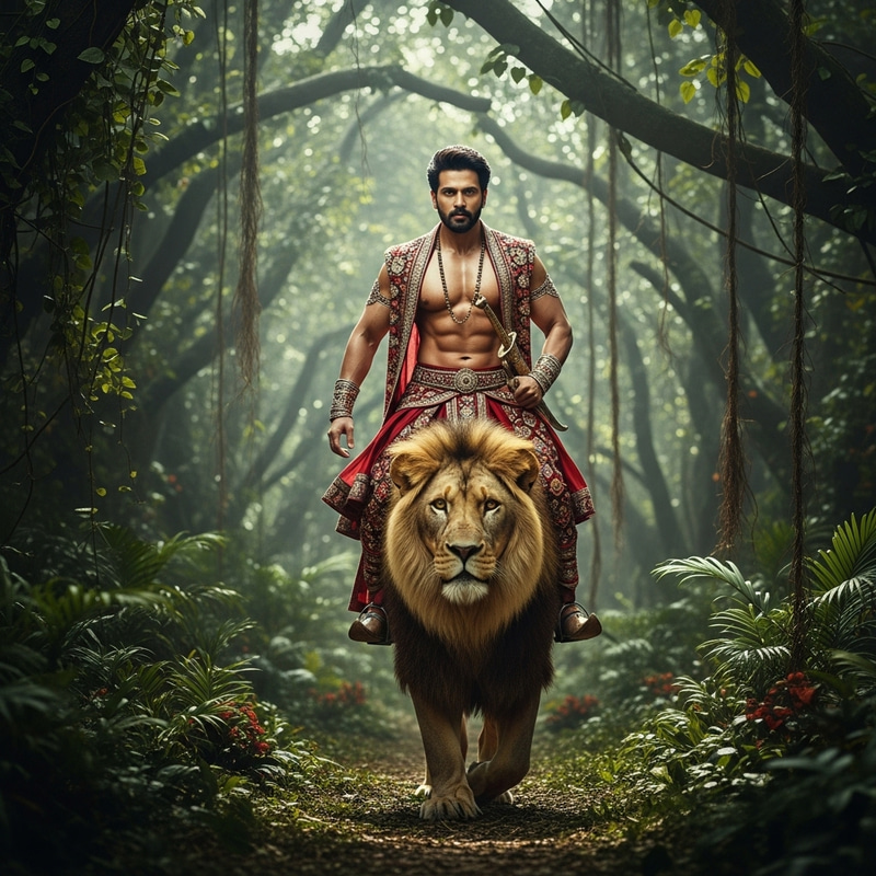 Kichha Sudeep on Lion | Majestic Jungle King Kichha Sudeep on Lion | Majestic Jungle King