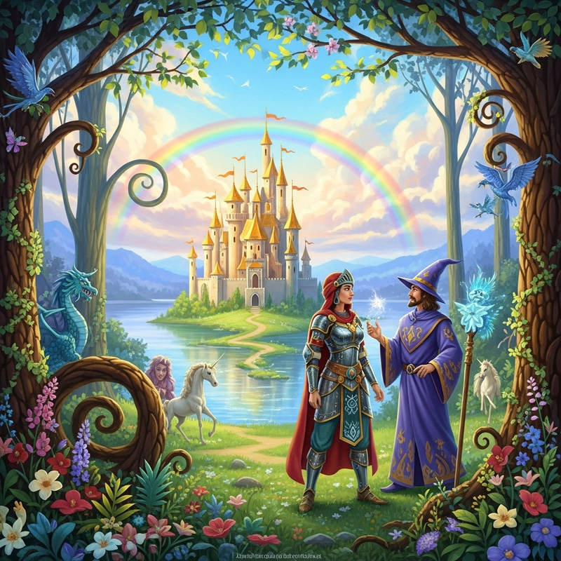 Magical Fairytale Themed Painting for Your Imagination Magical Fairytale Themed Painting for Your Imagination