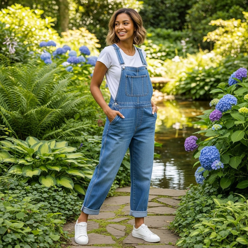 Amazon US Women's Overalls: Stylish Dungarees in Green Amazon US Women's Overalls: Stylish Dungarees in Green