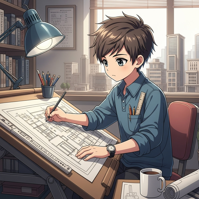 Anime Boy Architect Creates Stunning Designs Anime Boy Architect Creates Stunning Designs
