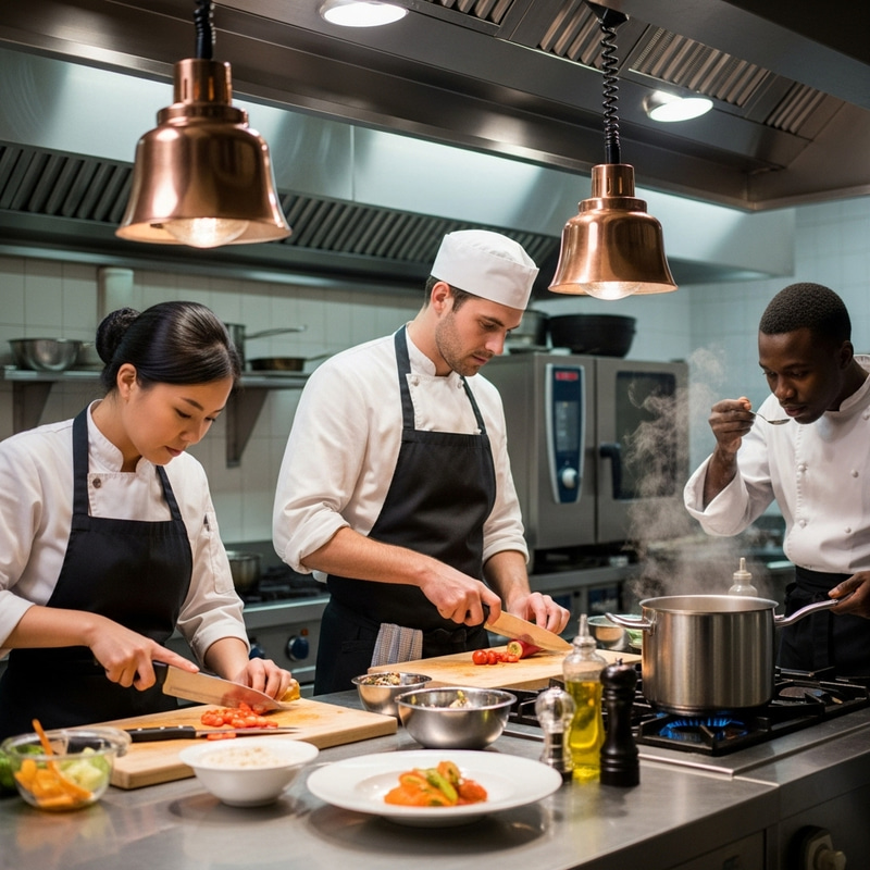 Professional Kitchen Chefs Cooking | Culinary Excellence in Action