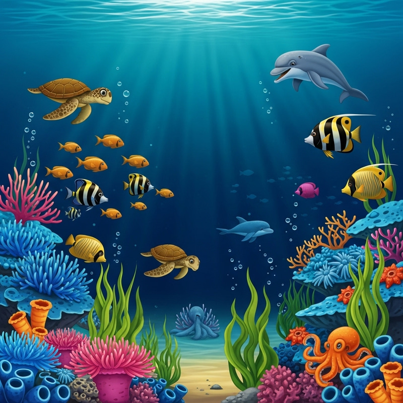 Underwater Wonders: Beauty of Nature in the Ocean Depths Underwater Wonders: Beauty of Nature in the Ocean Depths