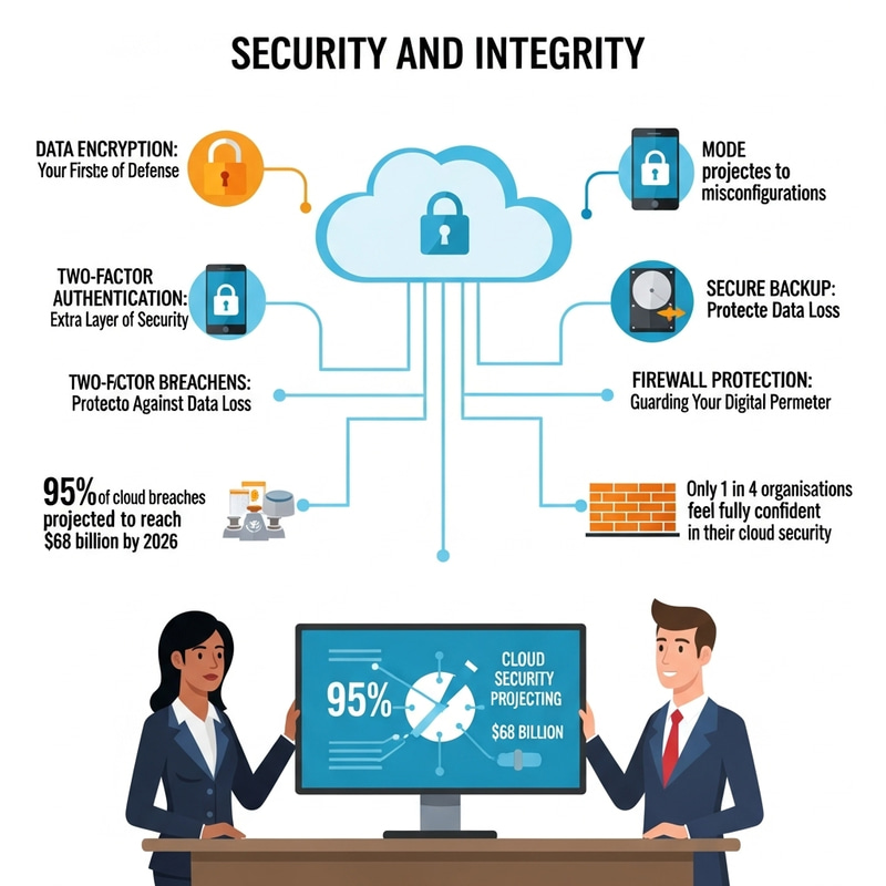Cloud Security and Data Integrity Infographic Cloud Security and Data Integrity Infographic