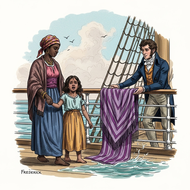 Captivating 19th Century Literary Scene: African Woman and Young Girl Tale Captivating 19th Century Literary Scene: African Woman and Young Girl Tale