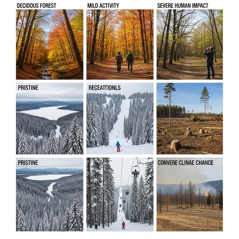 Impacts of Human Activity & Climate Change on Deciduous and Coniferous Forests