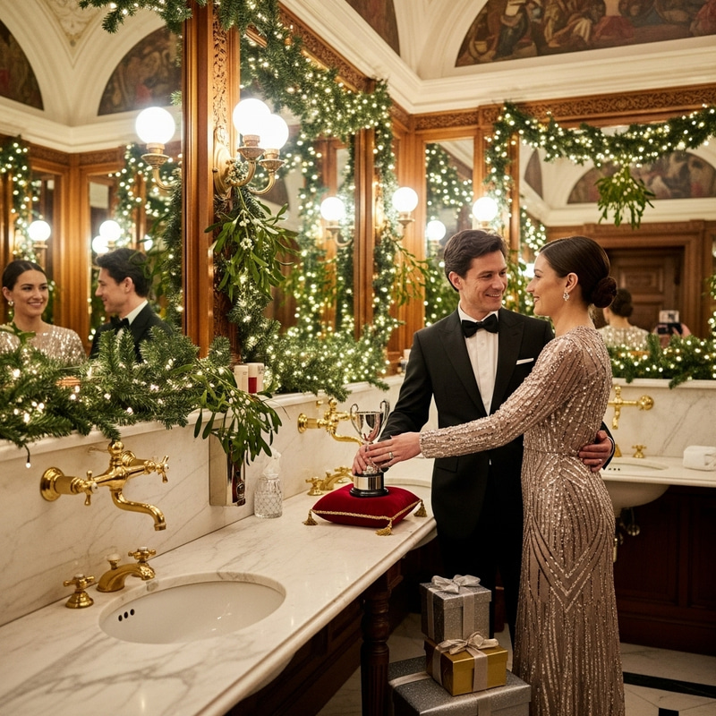 Christmas Vibe Award Ceremony - Elegant Restroom Sink Christmas Vibe Award Ceremony - Elegant Restroom Sink