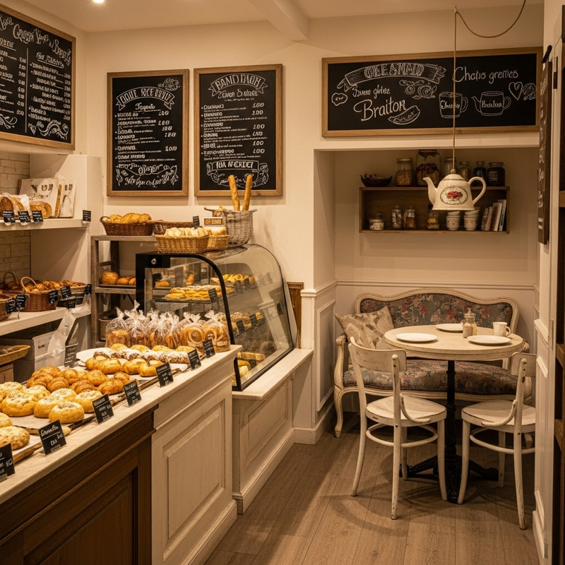 Cozy Bakery Cafe | Rustic Charm & Warm Atmosphere