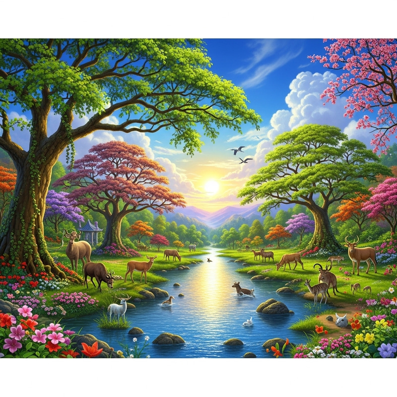 Paradise Bliss: A Lush Haven of Harmony and Peace