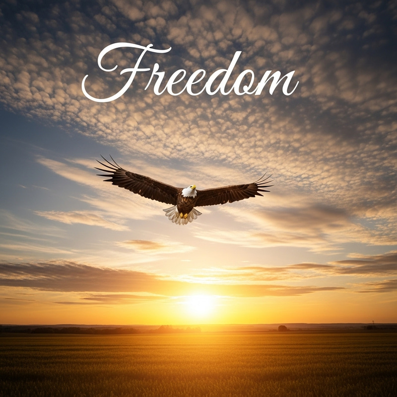 Serenity and Freedom: Majestic Eagle in Picture-Perfect Sky Serenity and Freedom: Majestic Eagle in Picture-Perfect Sky
