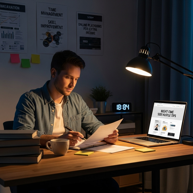 Night-Time Side Hustle Tips: Ultimate Guide for Busy Workers